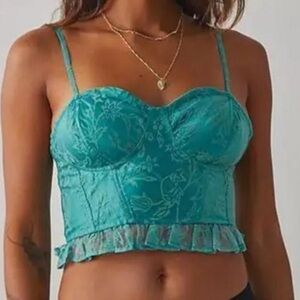 Intimately Free People Now or Never Teal Bustier